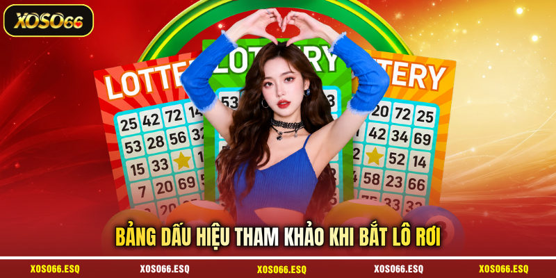 Bảng dấu hiệu tham khảo khi bắt lô rơi 